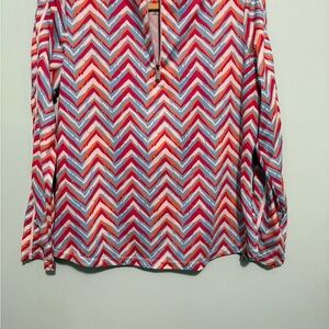 Tail Multicolor Chevron Women's Blouse